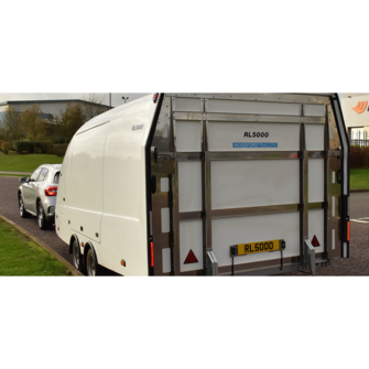 Woodford RL 5000 - Lukket trailer - 3.500 kg - Smal model - 2 aksler